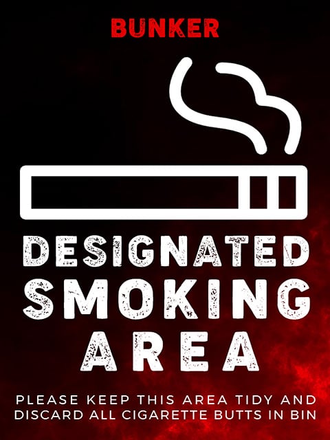 DESIGNATED SMOKING AREA