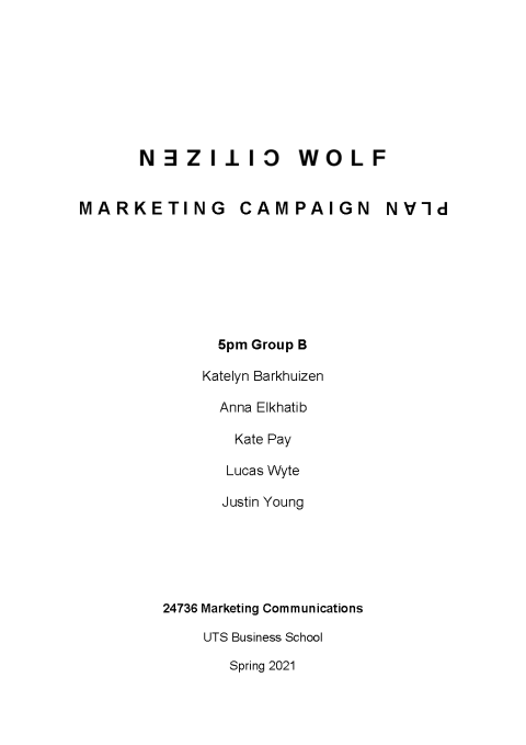 Marketing Campaign Plan