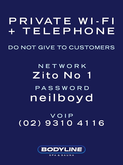 PRIVATE WI-FI + TELEPHONE